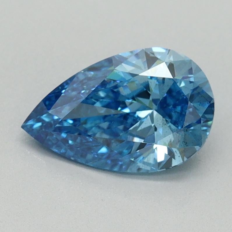 1.02 Ct. Fancy Vivid Blue Pear Lab Grown Diamond