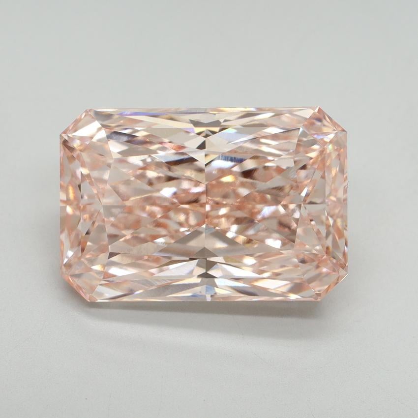 12.05 Ct. Fancy Intense Pink Radiant Lab Grown Diamond