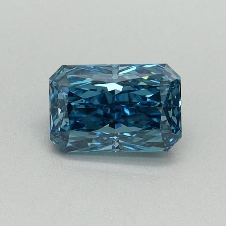 0.52 Ct. Fancy Vivid Blue Radiant Lab Grown Diamond