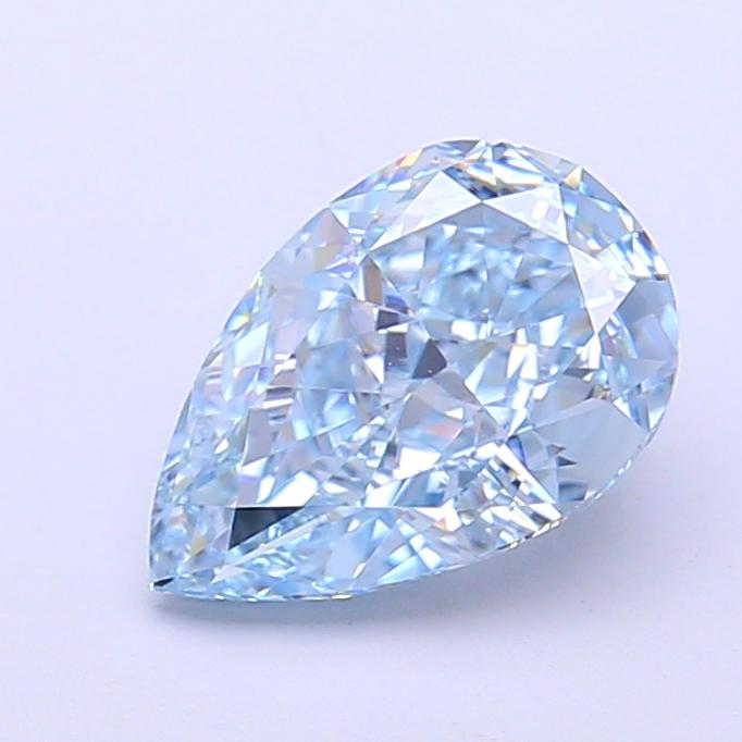 1.87 Ct. Fancy Intense  Blue Pear Lab Grown Diamond