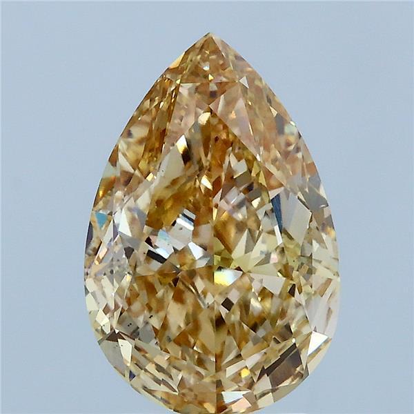3.53 Ct. Fancy Brownish Yellow Pear Lab Grown Diamond