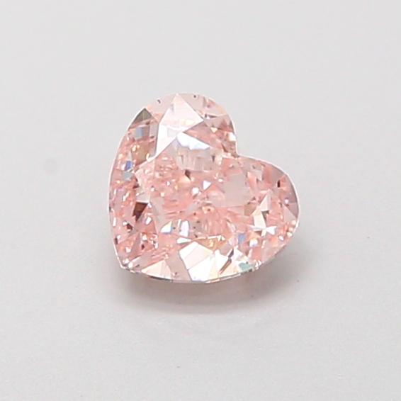 0.52 Ct. Fancy Vivid Pink Heart Lab Grown Diamond
