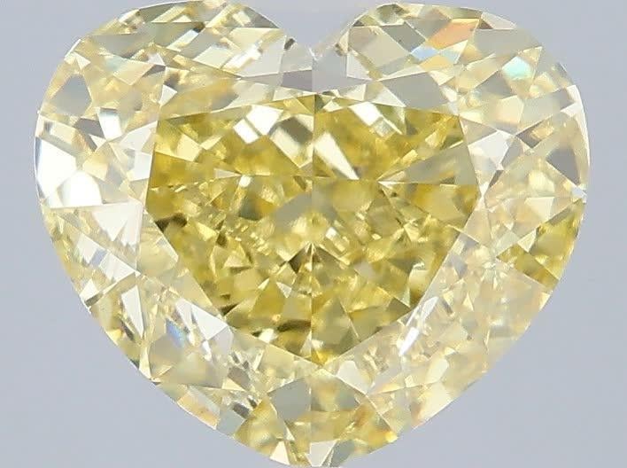 3.00 Ct. Fancy Intense  Yellow Heart Lab Grown Diamond