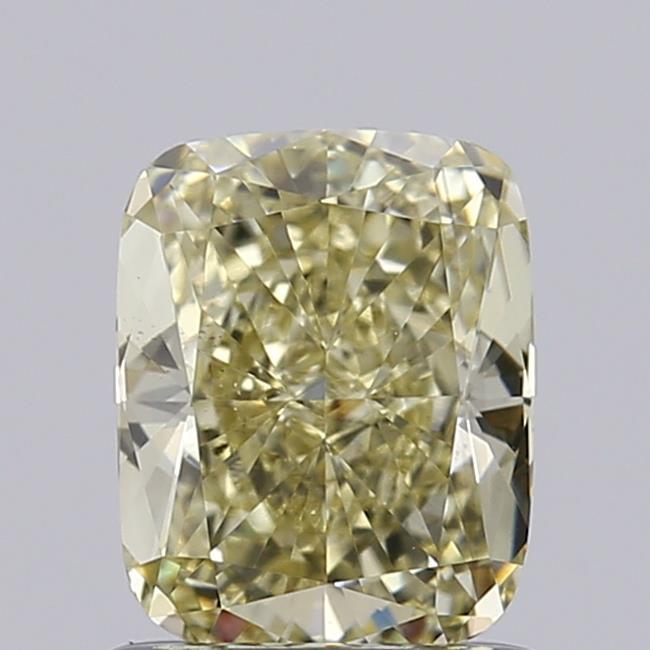 1.08 Ct. Fancy Yellow Cushion Lab Grown Diamond