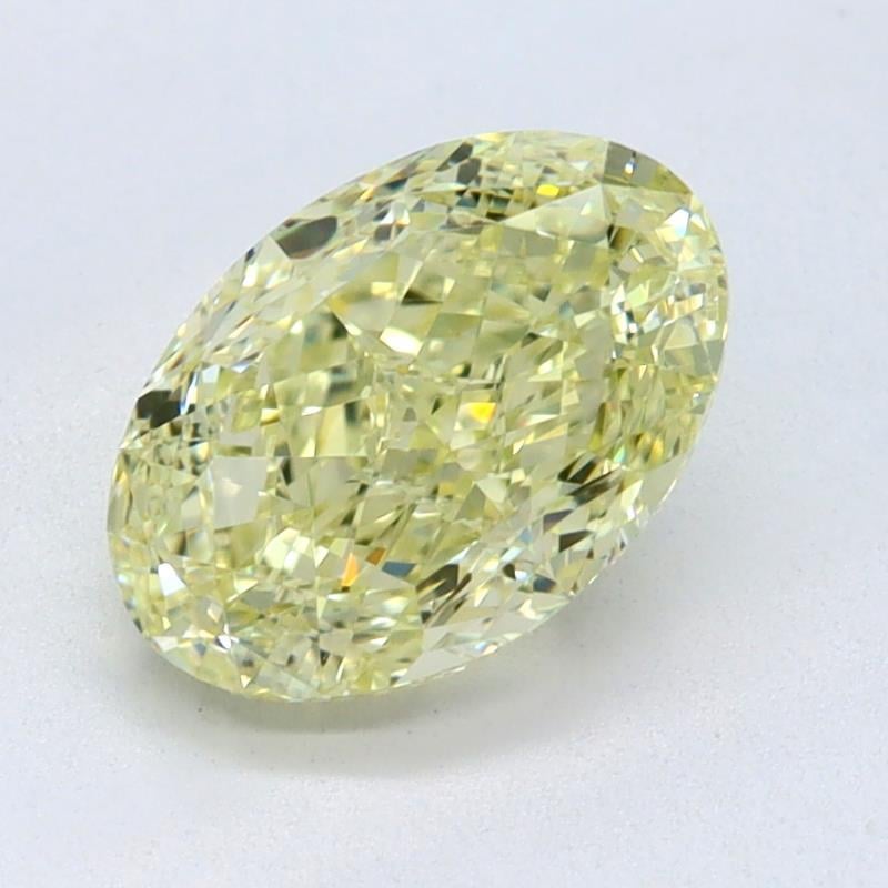 1.07 Ct. Light Yellow Oval Diamond