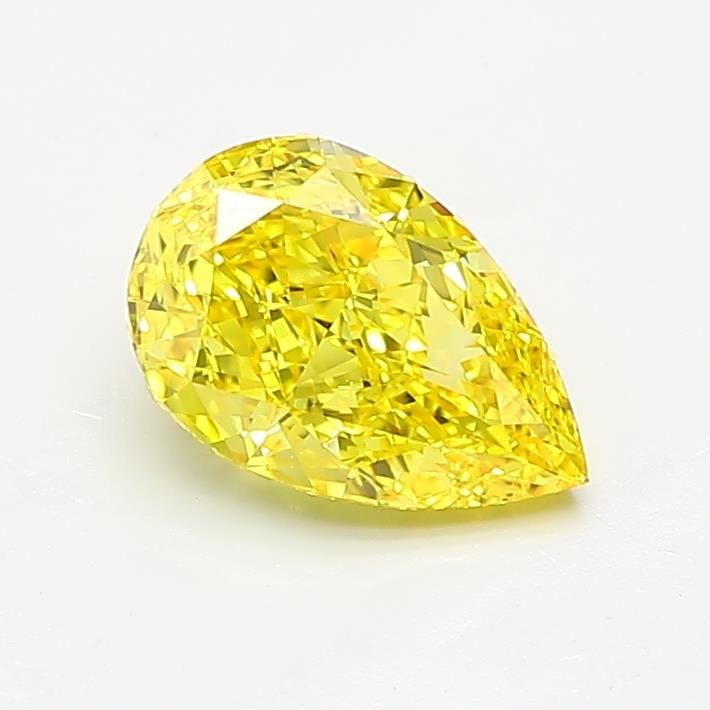 1.17 Ct. Fancy Vivid Yellow Pear Lab Grown Diamond
