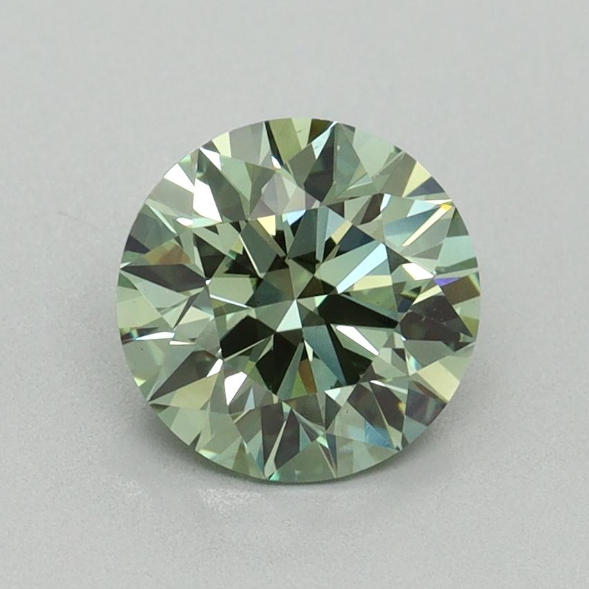 1.43 Ct. Fancy Vivid Pacific Green Round Lab Grown Diamond