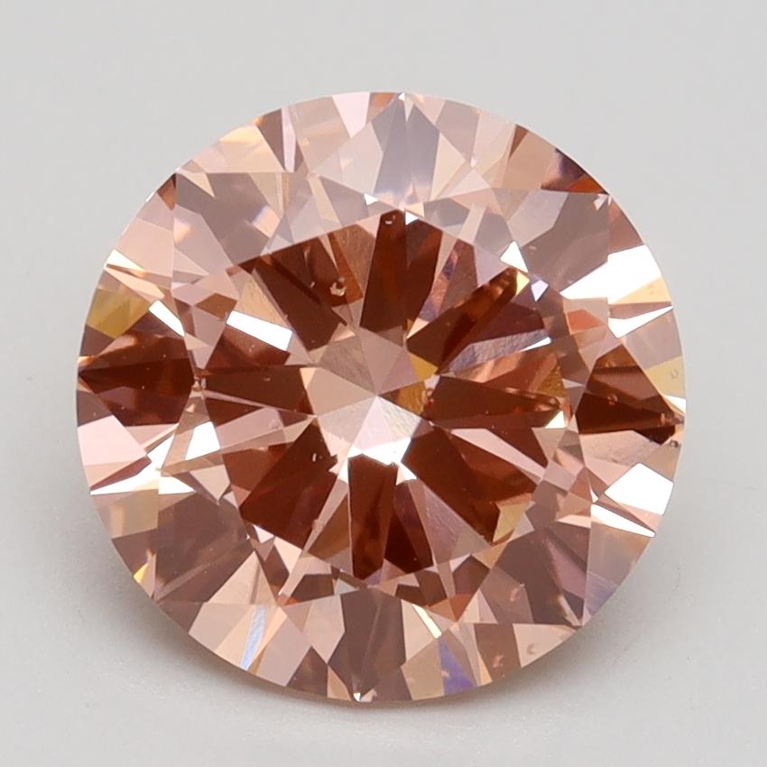 3.0 Ct. Fancy Intense Pink Round Lab Grown Diamond