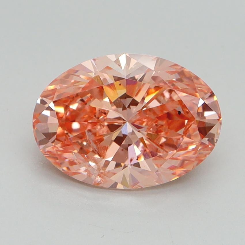 1.71 Ct. Fancy Vivid Pink Oval Lab Grown Diamond