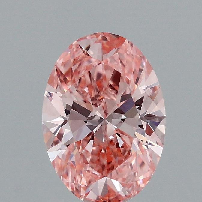 1.00 Ct. Fancy Vivid Pink Oval Lab Grown Diamond