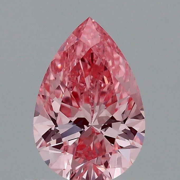 0.71 Ct. Fancy Vivid Pink Pear Lab Grown Diamond