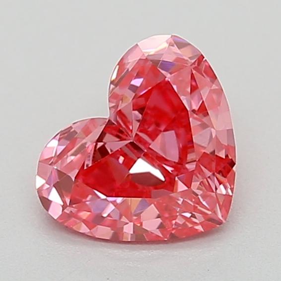 0.38 Ct. Fancy Vivid  Pink Heart Lab Grown Diamond