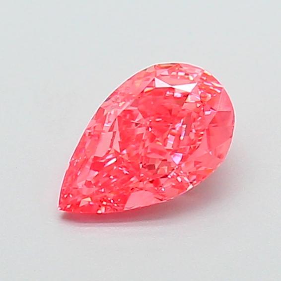 1.06 Ct. Fancy Vivid  Pink Pear Lab Grown Diamond