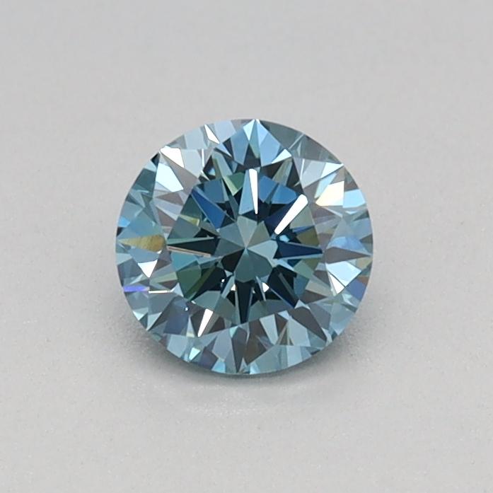 0.31 Ct. Fancy Vivid Blue Round Lab Grown Diamond