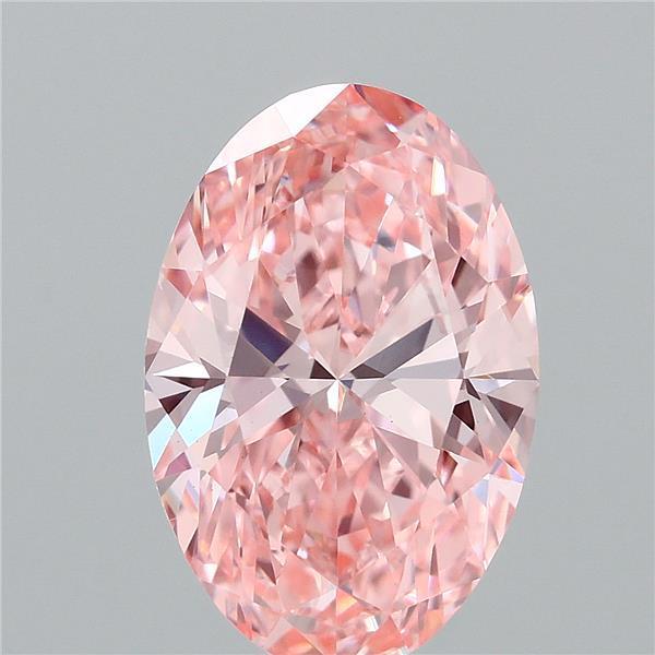 2.00 Ct. Fancy Vivid Pink Oval Lab Grown Diamond