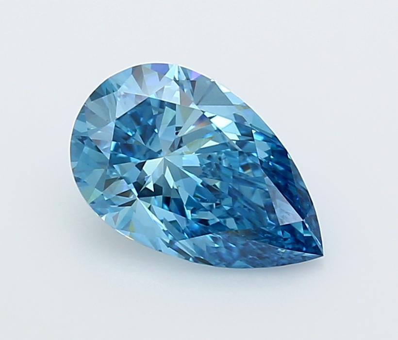 2.0 Ct. Fancy Vivid  Blue Pear Lab Grown Diamond