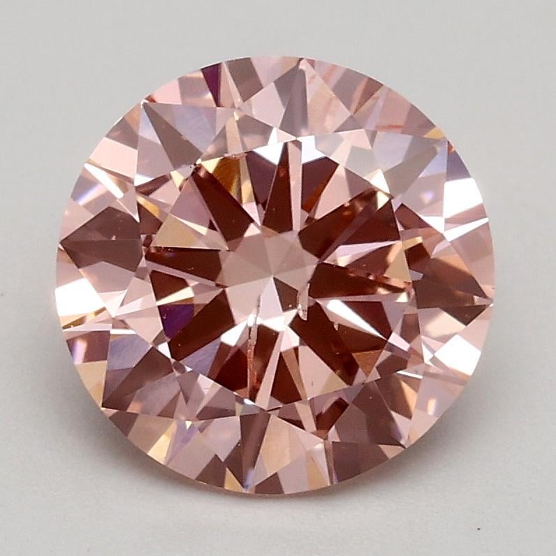 1.51 Ct. Fancy Intense Pink Round Lab Grown Diamond