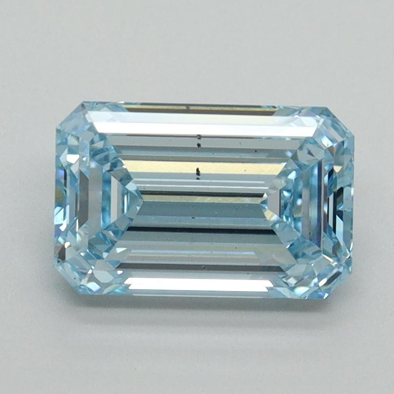 1.51 Ct. Fancy Vivid Blue Emerald Lab Grown Diamond