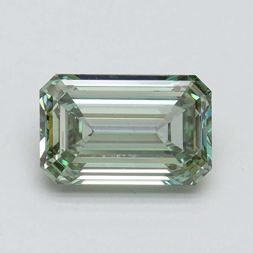 1.55 Ct. Fancy Vivid Green Emerald Lab Grown Diamond