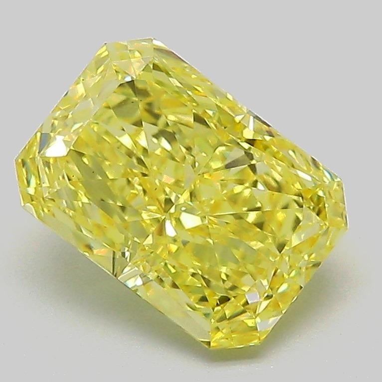 2.08 Ct. Fancy Vivid Yellow Radiant Lab Grown Diamond