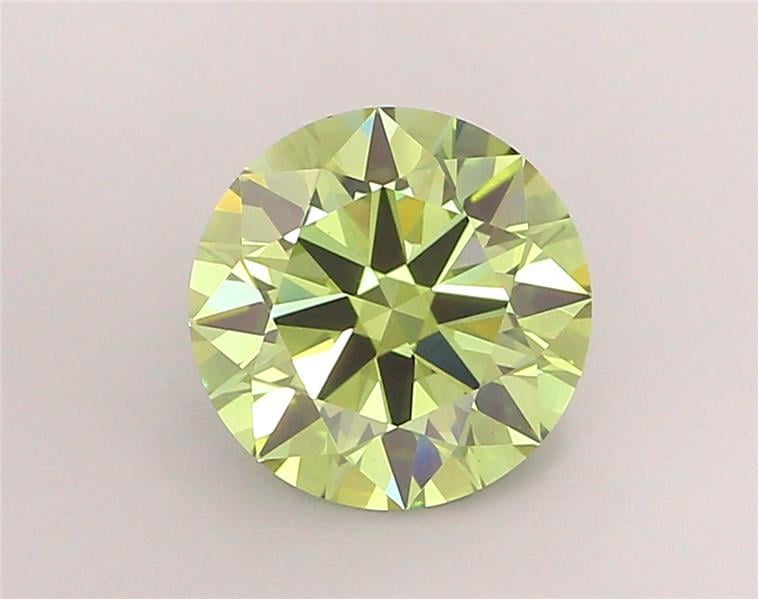 2.31 Ct. Fancy Vivid Green Round Lab Grown Diamond