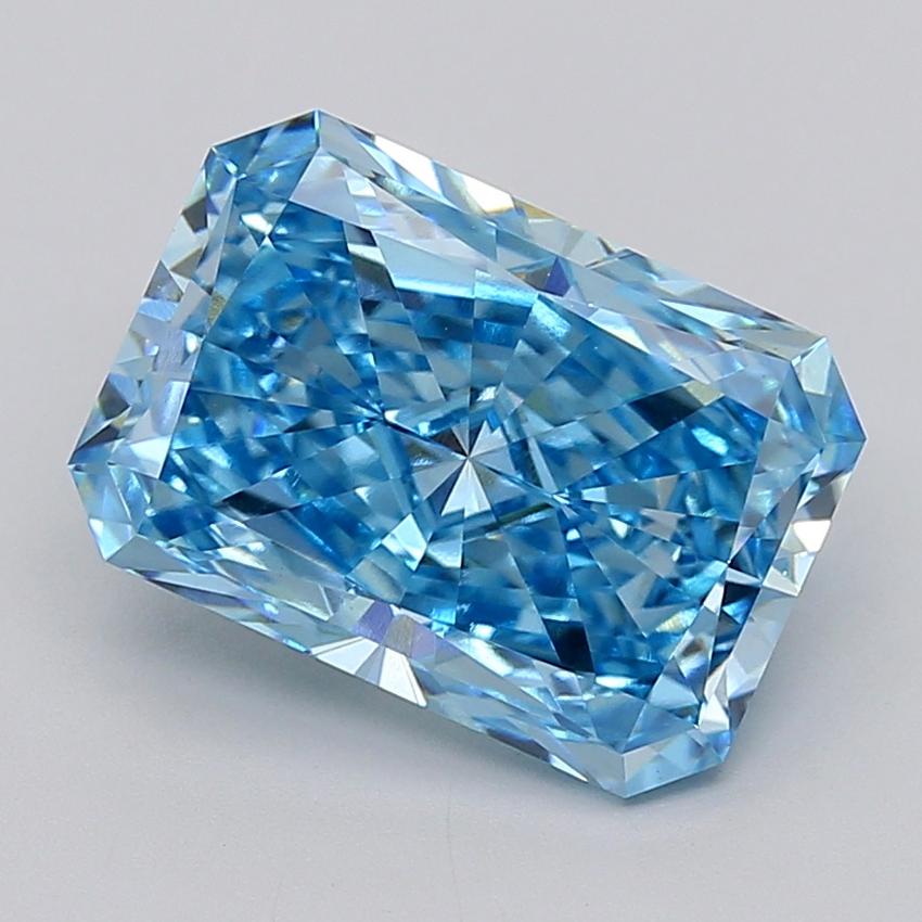 6.03 Ct. Fancy Blue Radiant Lab Grown Diamond