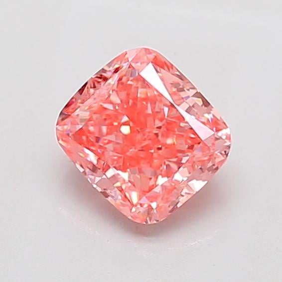 1.03 Ct. Fancy Vivid Pink Cushion Lab Grown Diamond
