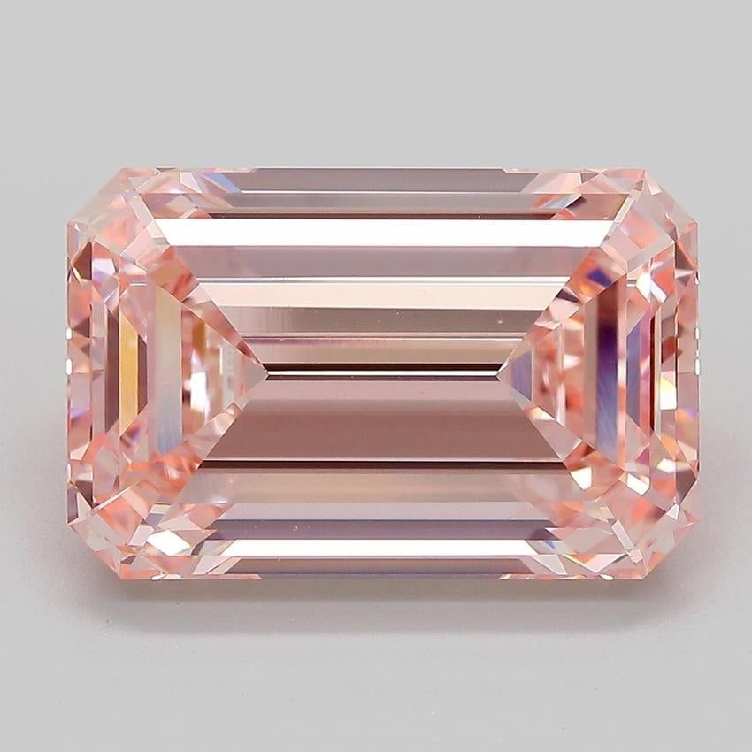 10.08 Ct. Fancy Intense Pink Emerald Lab Grown Diamond