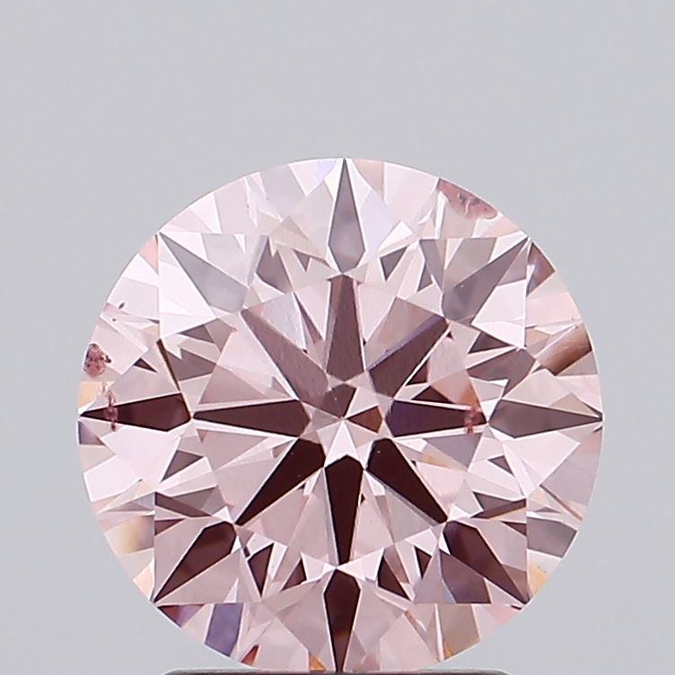2.42 Ct. Fancy Intense Pink Round Lab Grown Diamond
