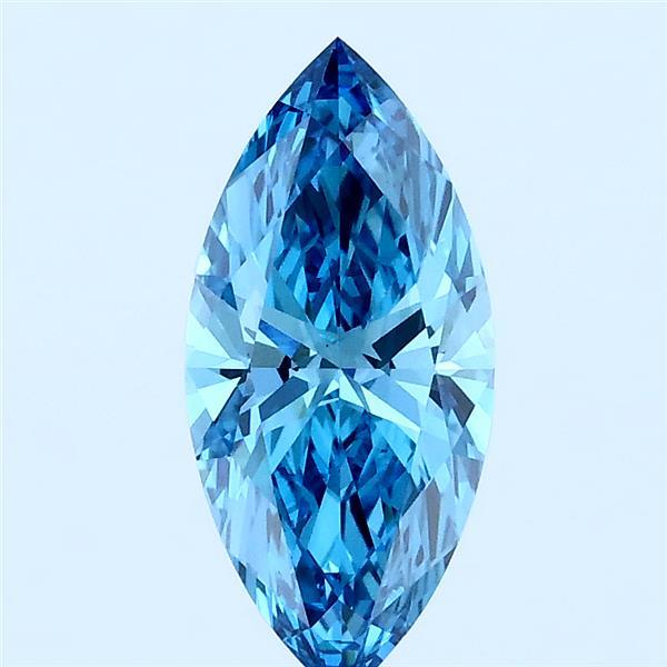 1.06 Ct. Fancy Vivid Blue Marquise Lab Grown Diamond