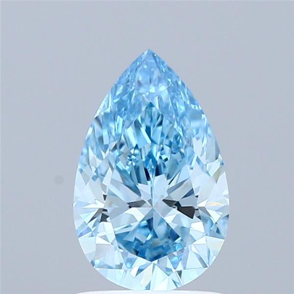 1.28 Ct. Fancy Vivid Blue Pear Lab Grown Diamond
