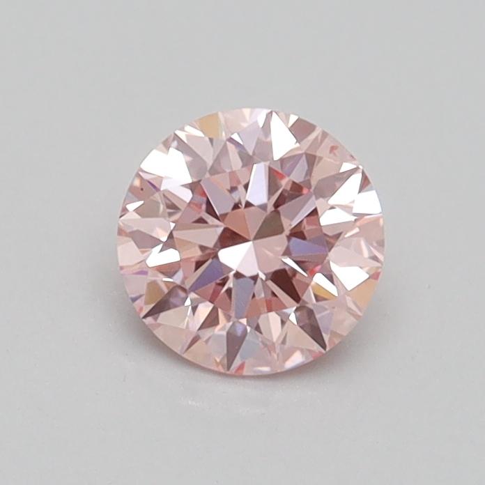 0.52 Ct. Fancy Intense Pink Round Lab Created Diamond