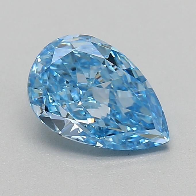 0.54 Ct. Fancy Vivid Blue Pear Lab Grown Diamond