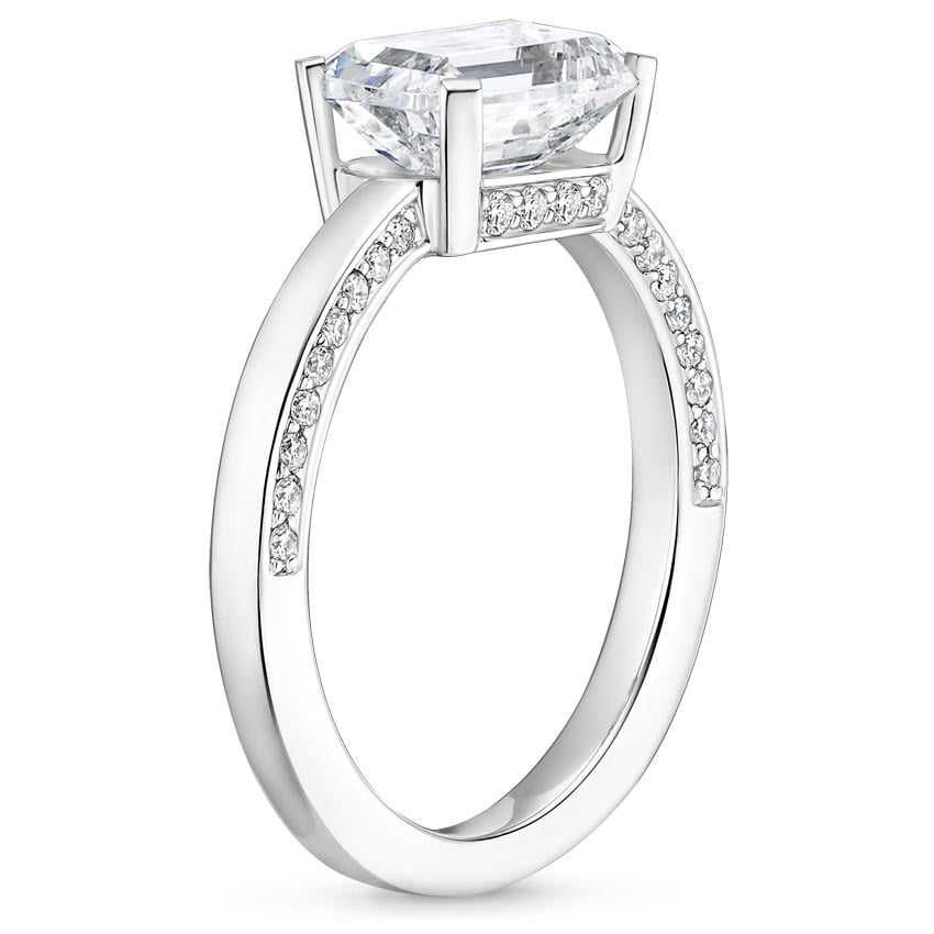 18K White Gold Maeve Diamond Ring, large side view