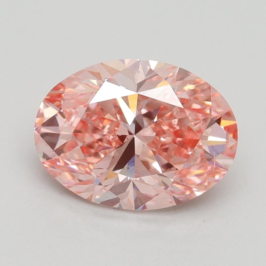 1.81 Ct. Fancy Vivid Pink Oval Lab Grown Diamond