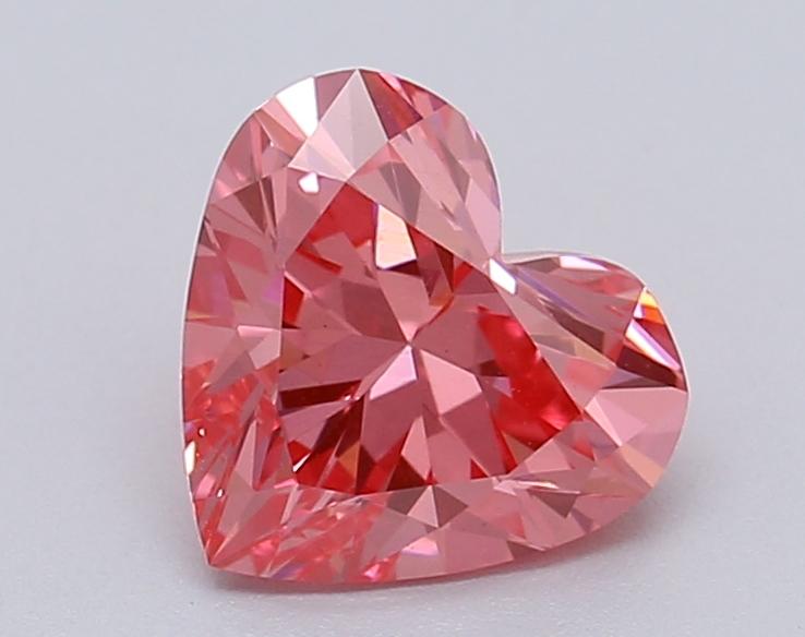 1.04 Ct. Fancy Vivid Pink Heart Lab Grown Diamond