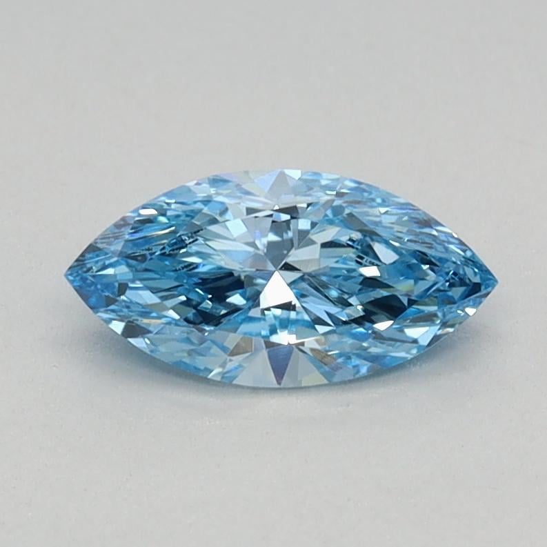 0.41 Ct. Fancy Vivid Blue Marquise Lab Grown Diamond
