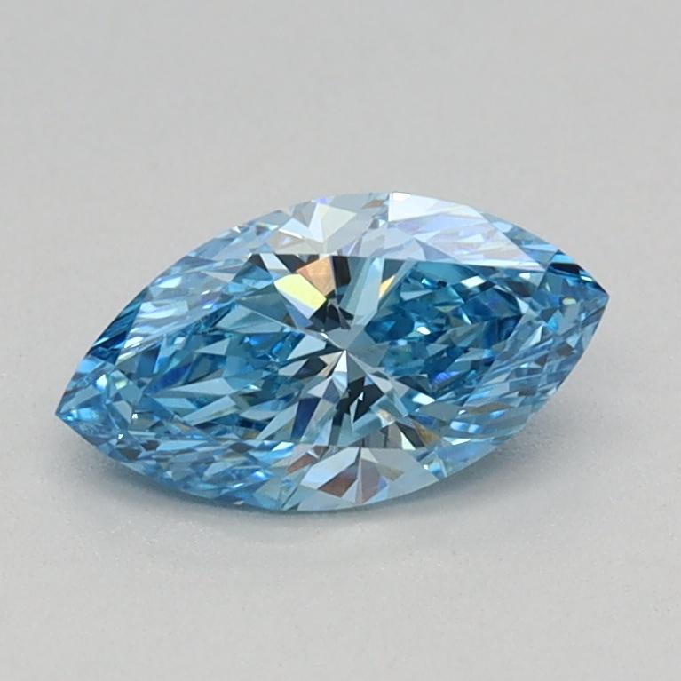 0.48 Ct. Fancy Vivid Blue Marquise Lab Grown Diamond