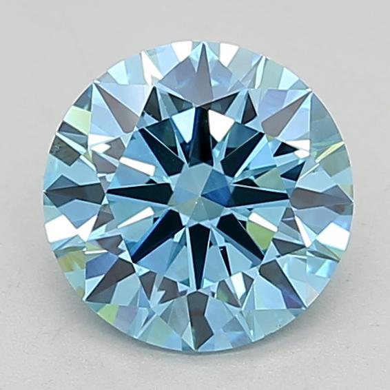 2.09 Ct. Fancy Vivid Blue Round Lab Grown Diamond