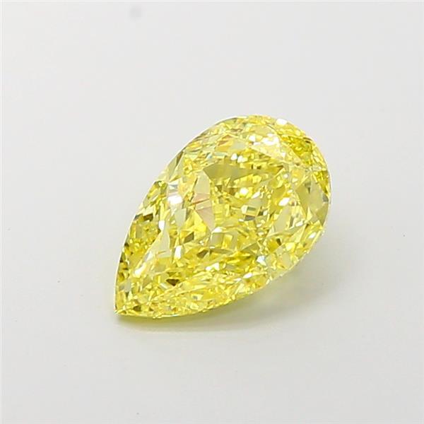 2.49 Ct. Fancy Intense Yellow Pear Lab Grown Diamond
