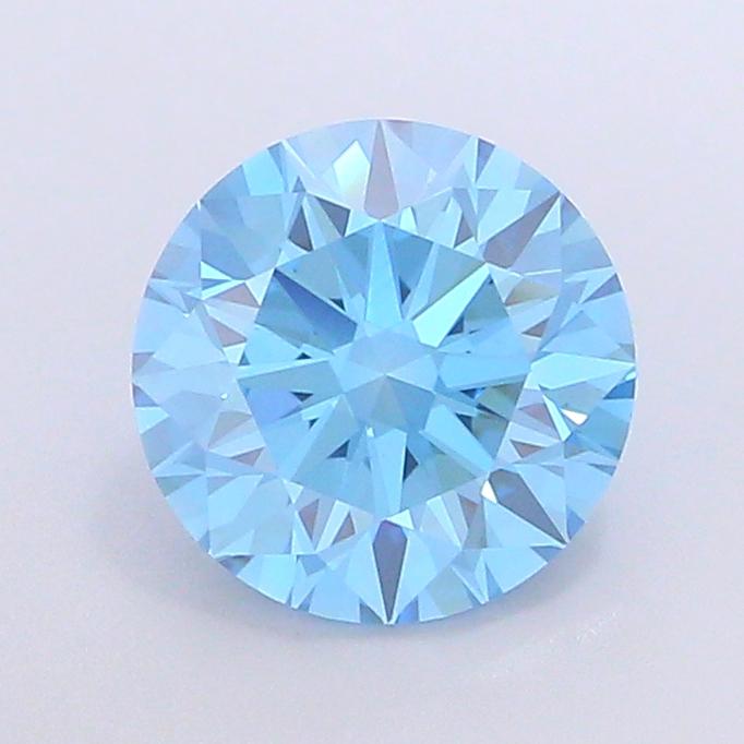 2.27 Ct. Fancy Vivid Blue Round Lab Grown Diamond