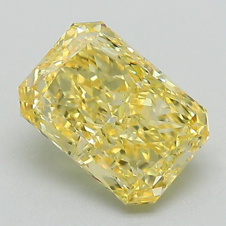 2.07 Ct. Fancy Vivid Yellow Radiant Lab Grown Diamond
