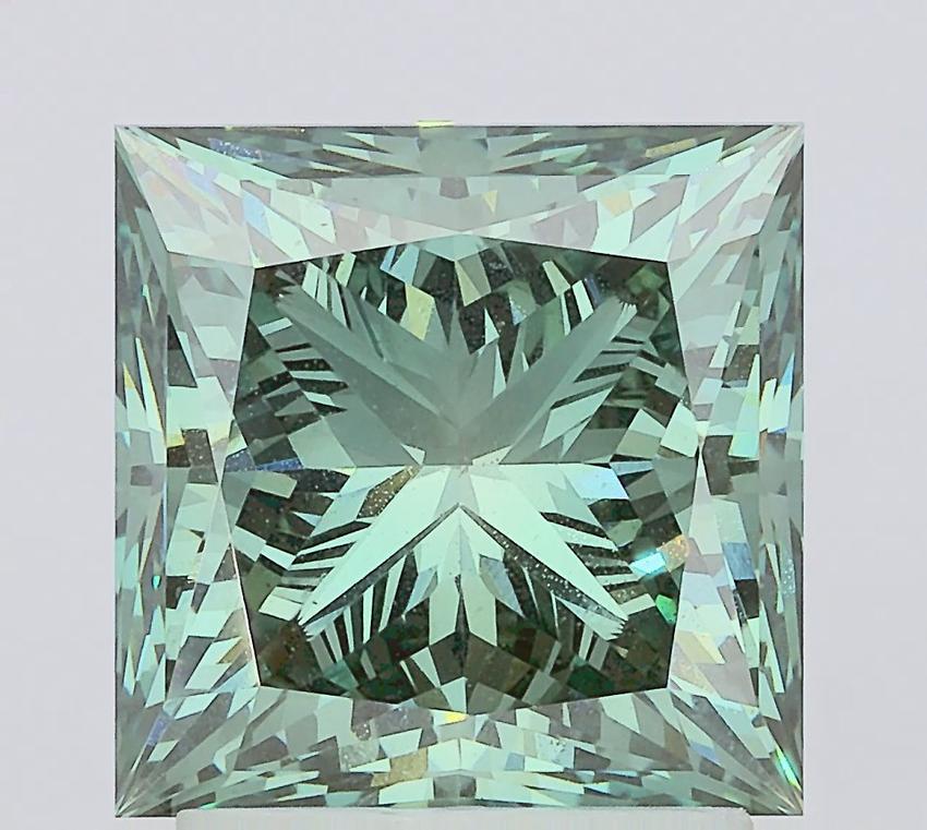 2.84 Ct. Fancy Vivid Green Princess Lab Grown Diamond