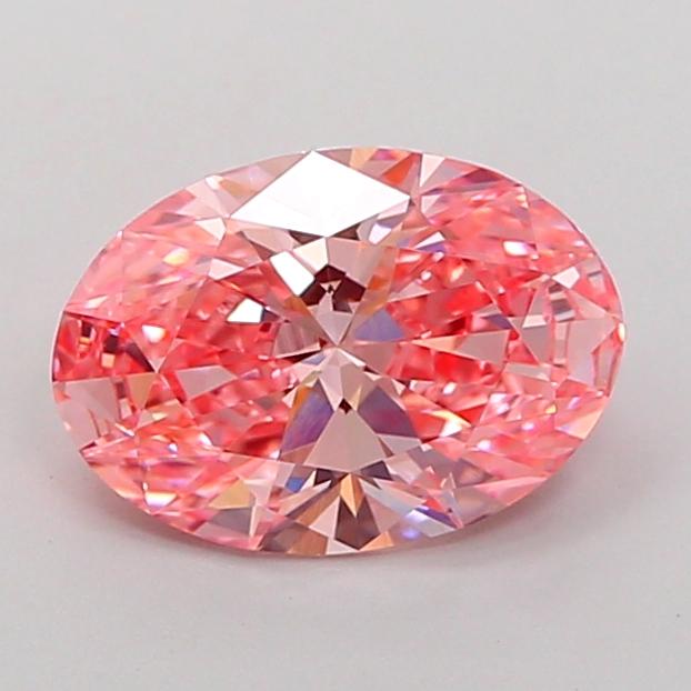 2.01 Ct. Fancy Vivid Pink Oval Lab Grown Diamond