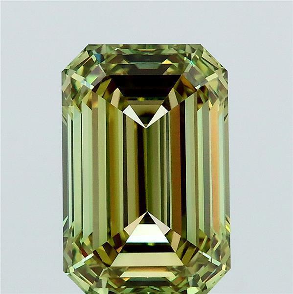 3.13 Ct. Fancy Vivid Green Emerald Lab Grown Diamond