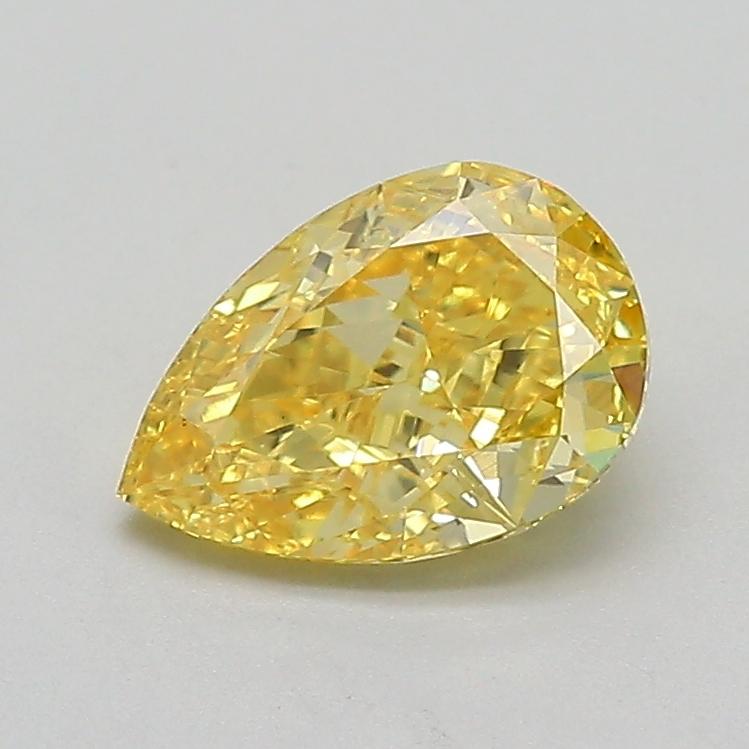 1.03 Ct. Fancy Intense  Yellow Pear Lab Grown Diamond