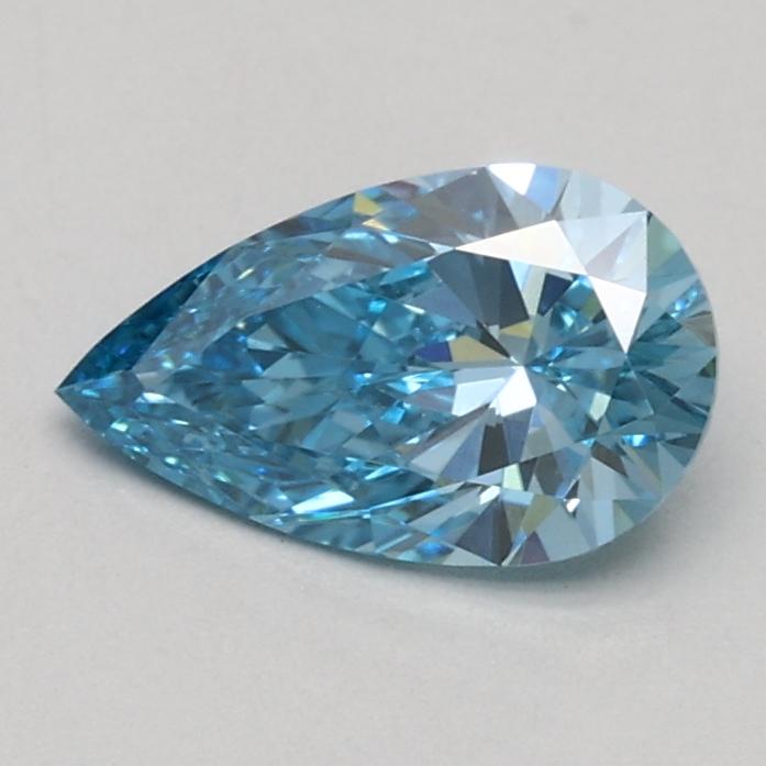0.53 Ct. Fancy Vivid Blue Pear Lab Grown Diamond