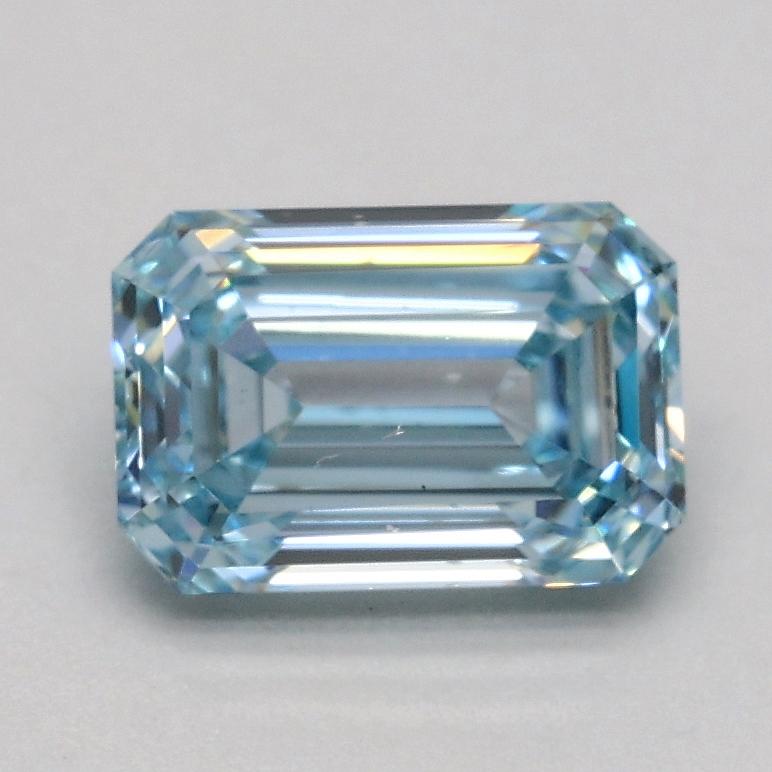 1.00 Ct. Fancy Intense Blue Emerald Lab Grown Diamond