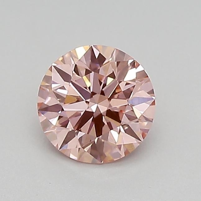 0.58 Ct. Fancy Vivid Pink Round Lab Grown Diamond
