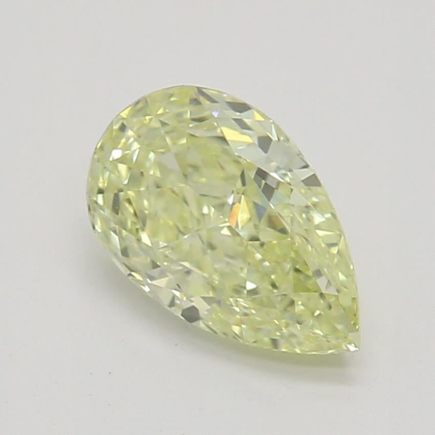 0.54 Ct. Fancy Light Yellow Pear Diamond